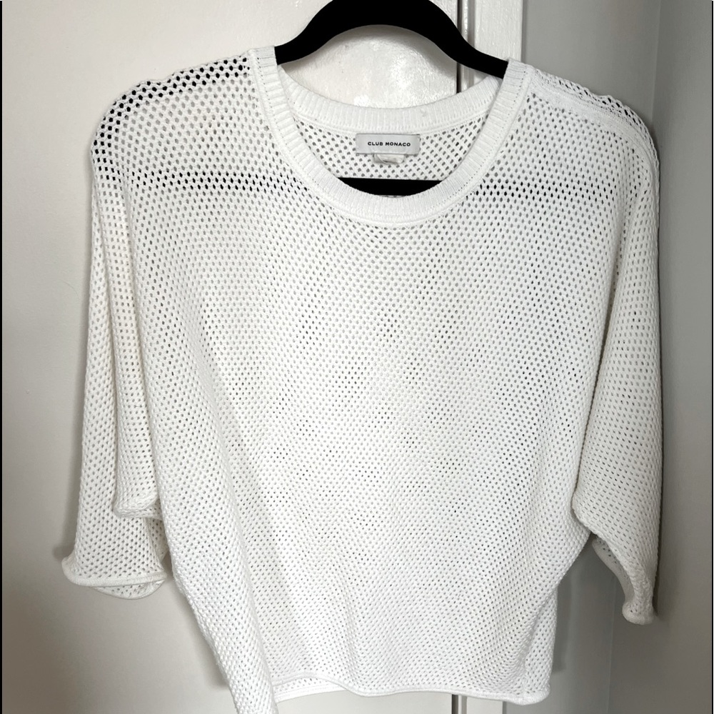 Club Monaco Waffle Top